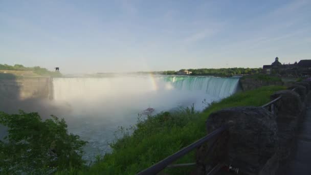 Sightseeing Boat Niagara Falls — 图库视频影像