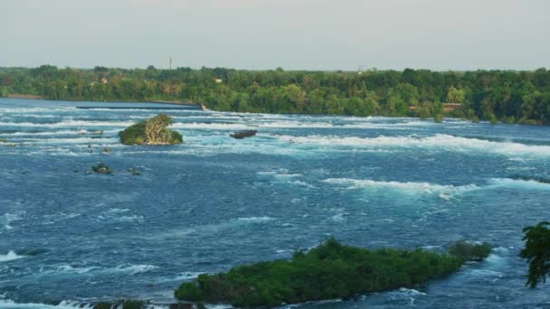 Niagara River Seen Canadian Side — Αρχείο Βίντεο