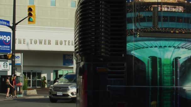 Hotele Mieście Fallsview Blvd Wodospad Niagara Ontario — Wideo stockowe