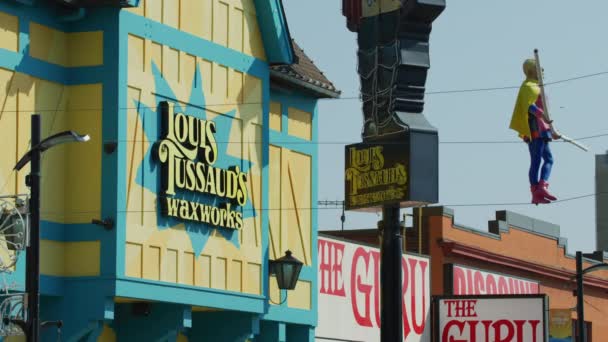 Louis Tussauds Wachsfigurenkabinett Niagarafälle — Stockvideo