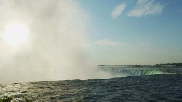 Mist Rising Niagara Falls — ストック動画