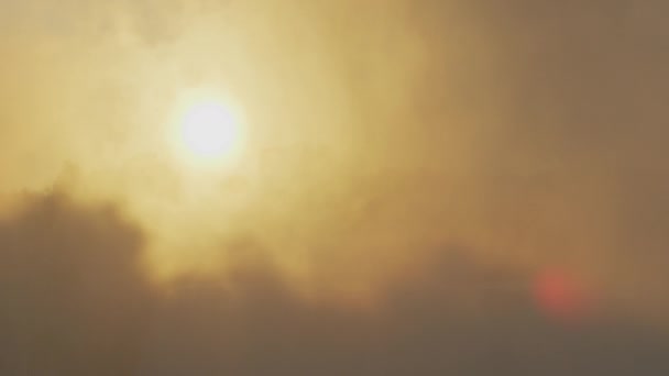 Sol Día Niebla — Vídeos de Stock