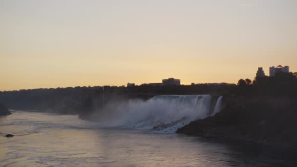 American Falls Bridal Veil Falls Sunset — Wideo stockowe