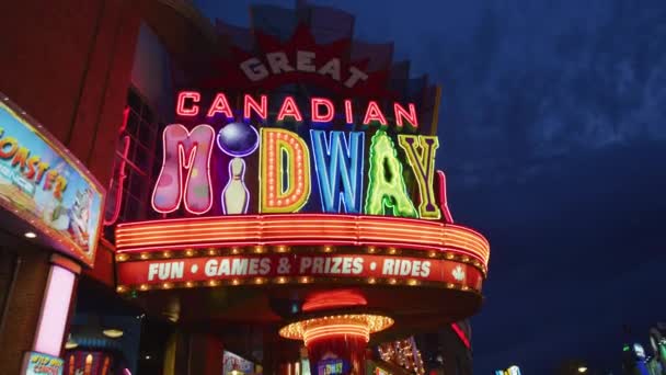 Great Canadian Midway Wodospad Niagara — Wideo stockowe