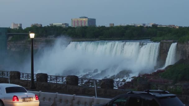 American Falls Bridal Veil Falls Evening — Stok video