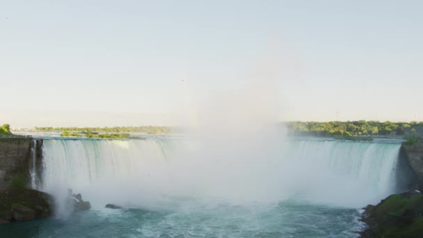 Niagarafälle Touristenattraktion Kanada — Stockvideo