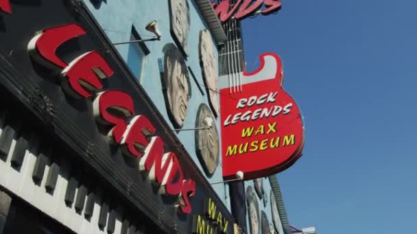Museo Cera Leyendas Rock Las Cataratas Del Niágara — Vídeos de Stock