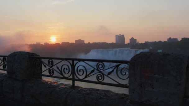 Niagara Falls Dawn — Stock Video