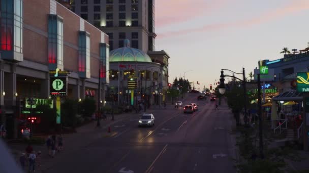 Murray Street Niagara Falls Coucher Soleil — Video