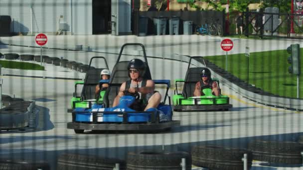 Niagara Speedway Karts — Stockvideo