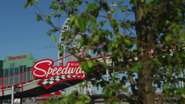 Niagara Speedway Clifton Hill Niagara Falls — Wideo stockowe
