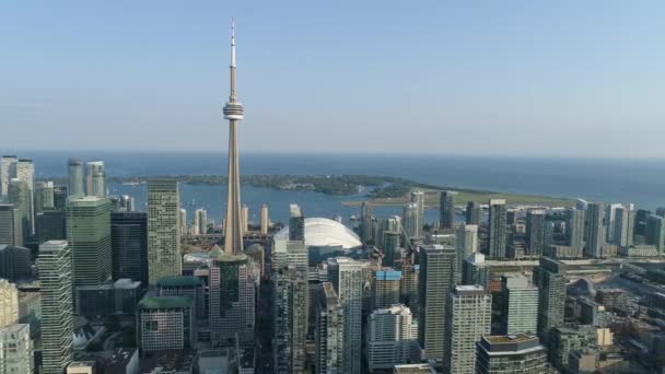 Letecký Pohled Věž Torontu — Stock video
