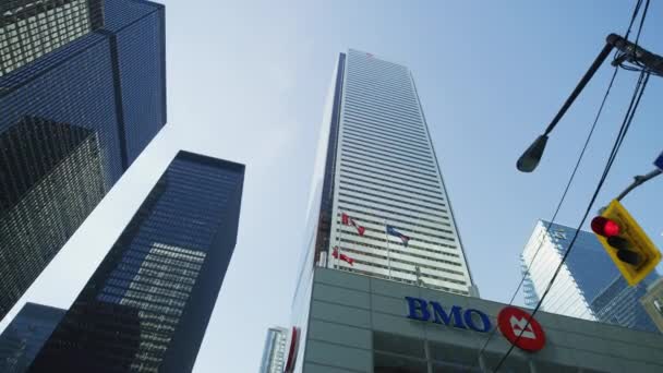 Banca Montreal Altri Grattacieli Toronto — Video Stock