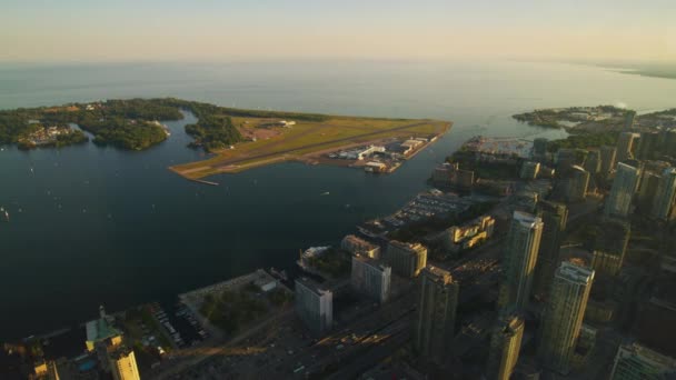 Toronto Eilanden Gezien Vanaf Tower — Stockvideo