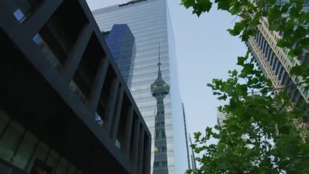 Cnタワーの反射 トロント — ストック動画