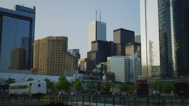 Budovy Toronta Muzeum Železnice — Stock video
