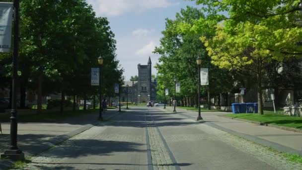 Universidad Toronto Visto Desde King College Road — Vídeos de Stock