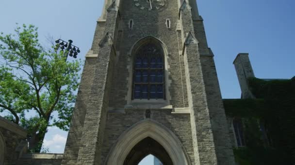 Torre Los Soldados Universidad Toronto — Vídeo de stock