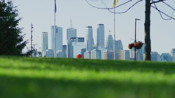 Toronto Szigetekről Látható Város — Stock videók