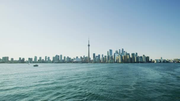 Jezero Ontario Město Toronto — Stock video