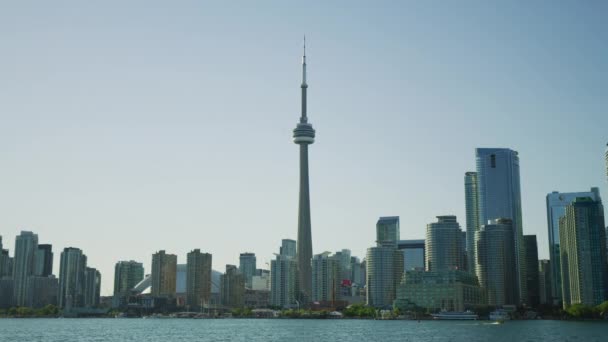 Toronto Skyline Tower — Stock Video