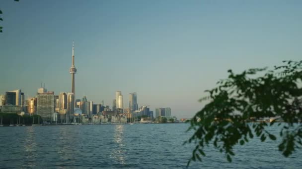 Toronto Vanaf Centre Island — Stockvideo