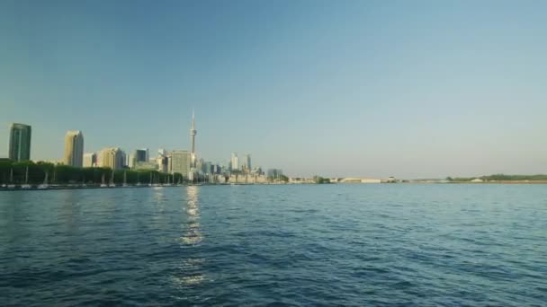 Skyline Toronto Vue Lac Ontario — Video