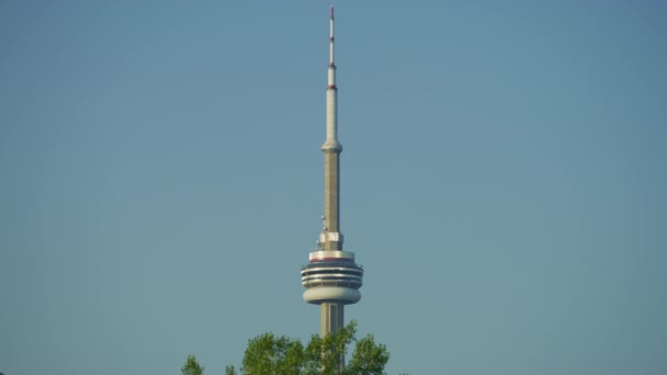 Главный Поднос Башни Торонто — стоковое видео