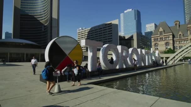 Het Toronto Teken — Stockvideo