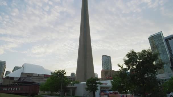 Toronto Şehir Merkezindeki Kulesi — Stok video