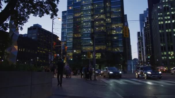 Evening View University Avenue Toronto — 비디오