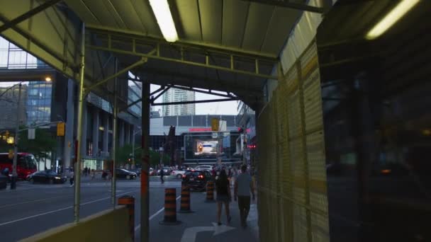 Intersección Entre Bremner Blvd York Street Toronto — Vídeo de stock