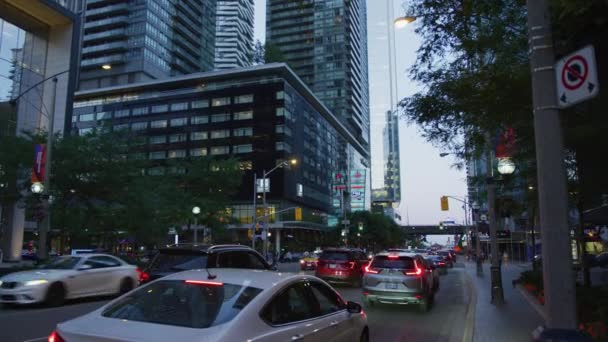 Driving York Street Toronto — Stock Video