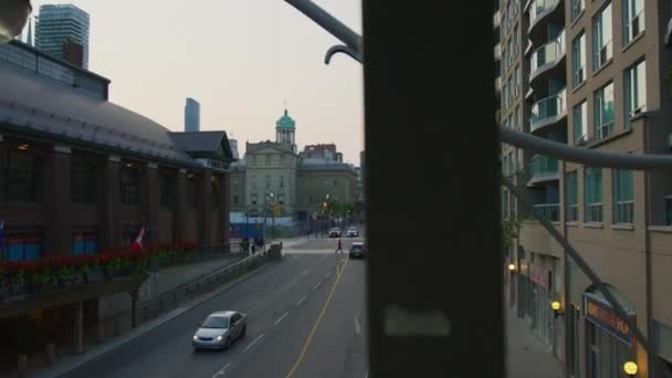 Lower Jarvis Street Toronto — Stok Video