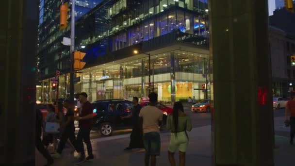 Caminhada Condução Downtown Toronto — Vídeo de Stock