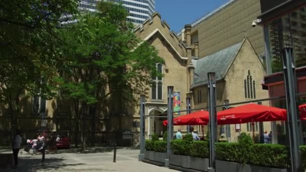 Kirche Der Heiligen Dreifaltigkeit Toronto — Stockvideo