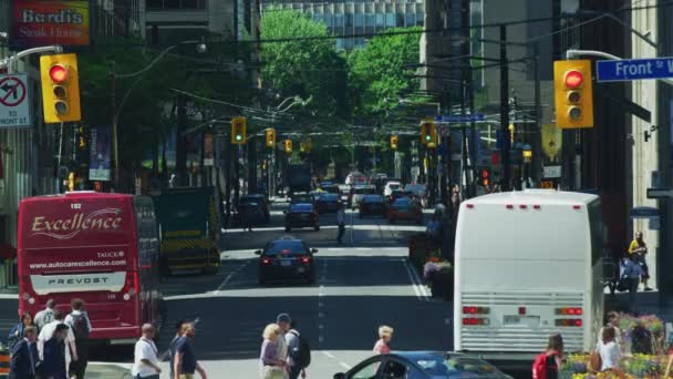 多伦多街道上的交通 — 图库视频影像