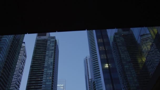 Небоскрёбы Центре Торонто — стоковое видео