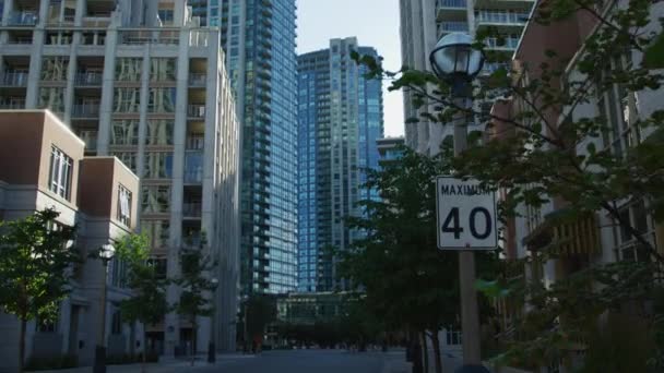 Casas Edificios Apartamentos Toronto — Vídeos de Stock