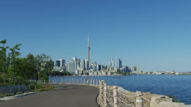 Utsikt Från Toronto Islands — Stockvideo