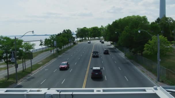 Condução Lake Shore Boulevard West Toronto — Vídeo de Stock