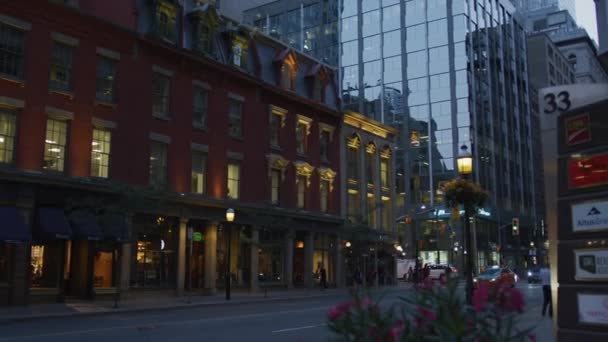 Conduite Marche Sur Rue Yonge Toronto — Video