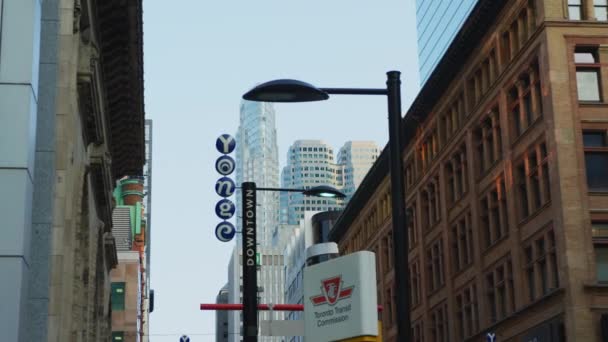 Younge Caddesi Toronto Daki Binalar — Stok video