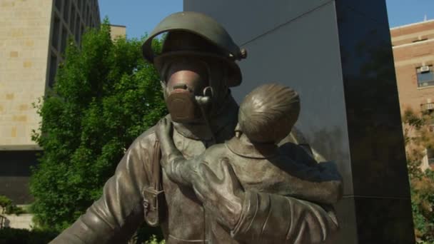 多伦多消防员纪念碑 — 图库视频影像