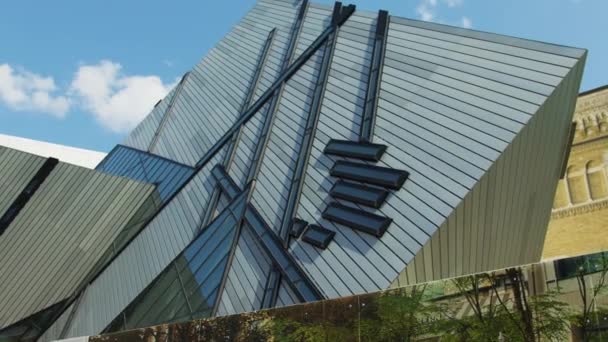 Het Kristal Het Royal Ontario Museum Toronto — Stockvideo