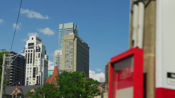 Вид Красивые Здания Торонто — стоковое видео