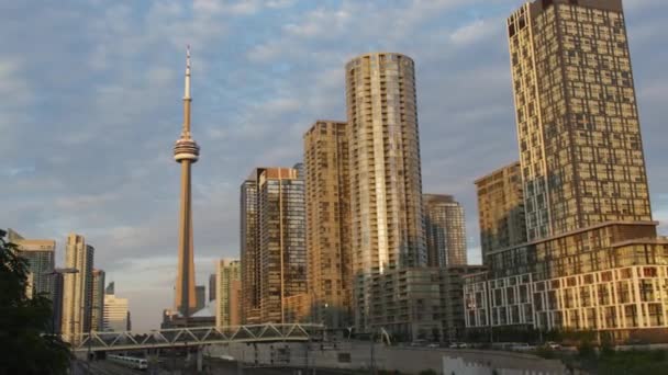 Tower Downtown Toronto — Stock Video