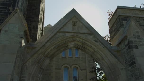 Arco Pedra Universidade Toronto — Vídeo de Stock