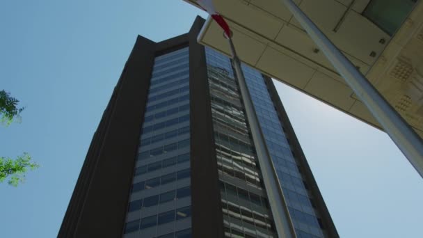 Vista Angolo Basso Edificio Moderno Toronto — Video Stock