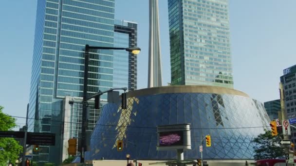 Budovy Blízkosti Tower Torontu — Stock video